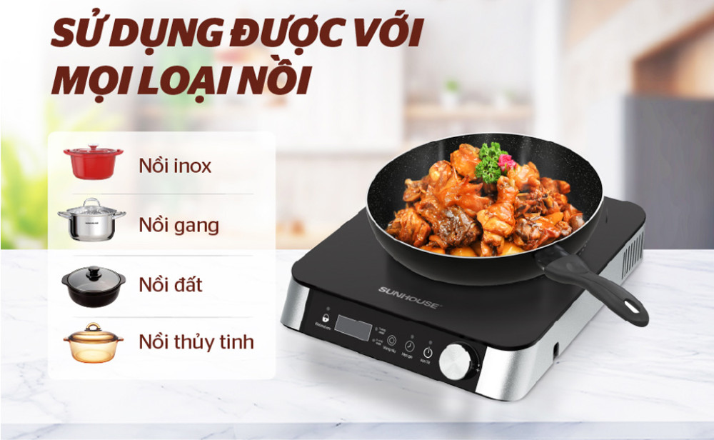Bếp hồng ngoại đơn Sunhouse SHD6024 - Hàng chính hãng