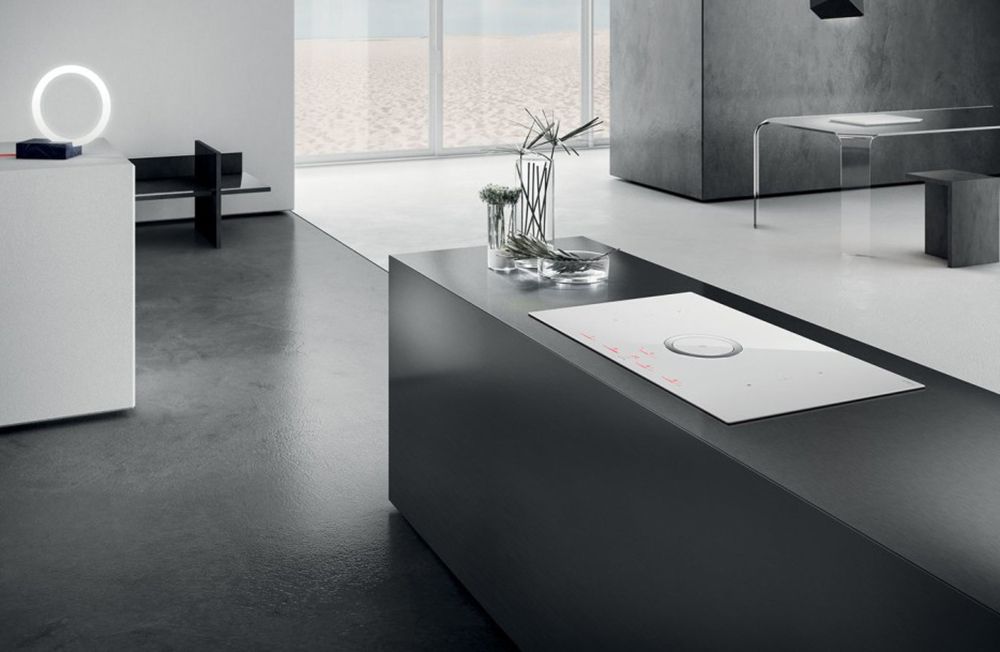 Bếp từ kết hợp hút mùi Elica Nikola Tesla Switch WH/F/80 - Hàng chính hãng