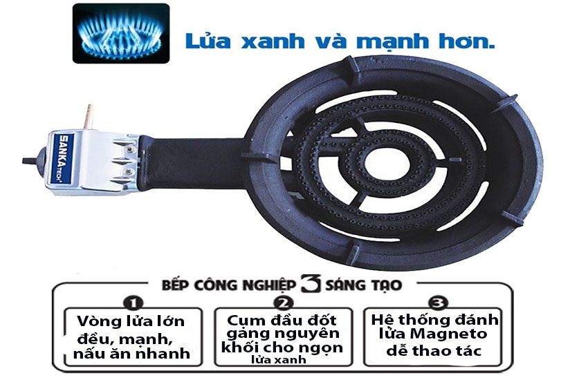 Thiết kế của Bếp khè gas công nghiệp SANKAtech SKT-107CN