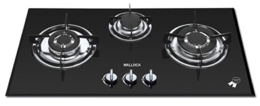 Bếp kính âm ba gas Malloca AS-9103B - Hàng chính hãng