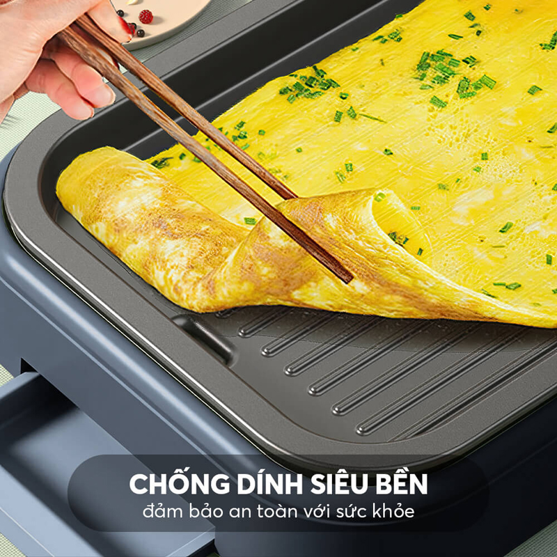 Bếp lẩu nướng đa năng Elmich HE-3908 - Hàng chính hãng