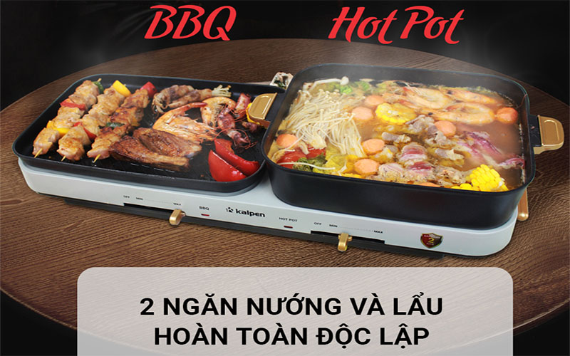 Bếp lẩu nướng đa năng Kalpen PP99 - Hàng chính hãng