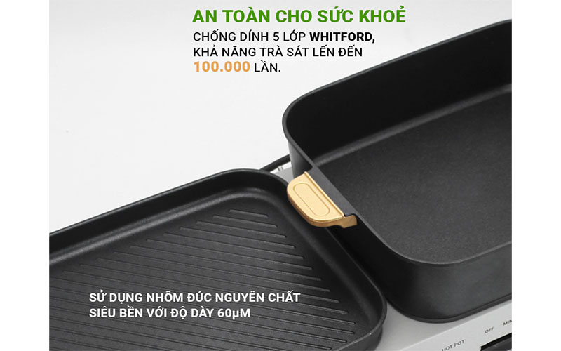 Bếp lẩu nướng đa năng Kalpen PP99 - Hàng chính hãng
