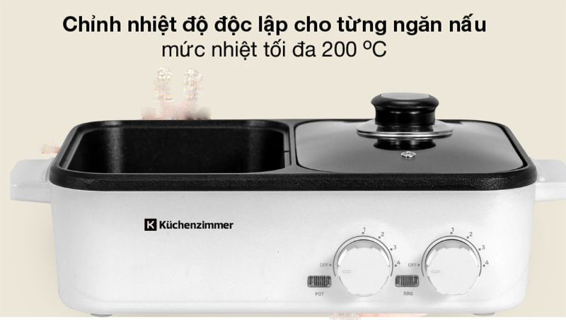 Bếp lẩu nướng đa năng 2 trong 1 Kuchenzimmer KUC012591 - Hàng chính hãng