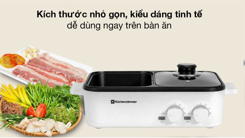 Bếp lẩu nướng đa năng 2 trong 1 Kuchenzimmer KUC012591 - Hàng chính hãng