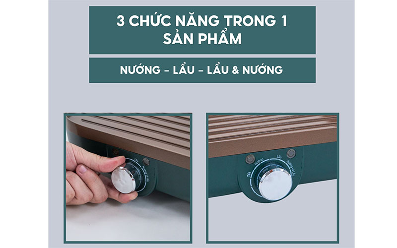 Bếp lẩu nướng điện Hasuka HSK-363LN - Hàng chính hãng