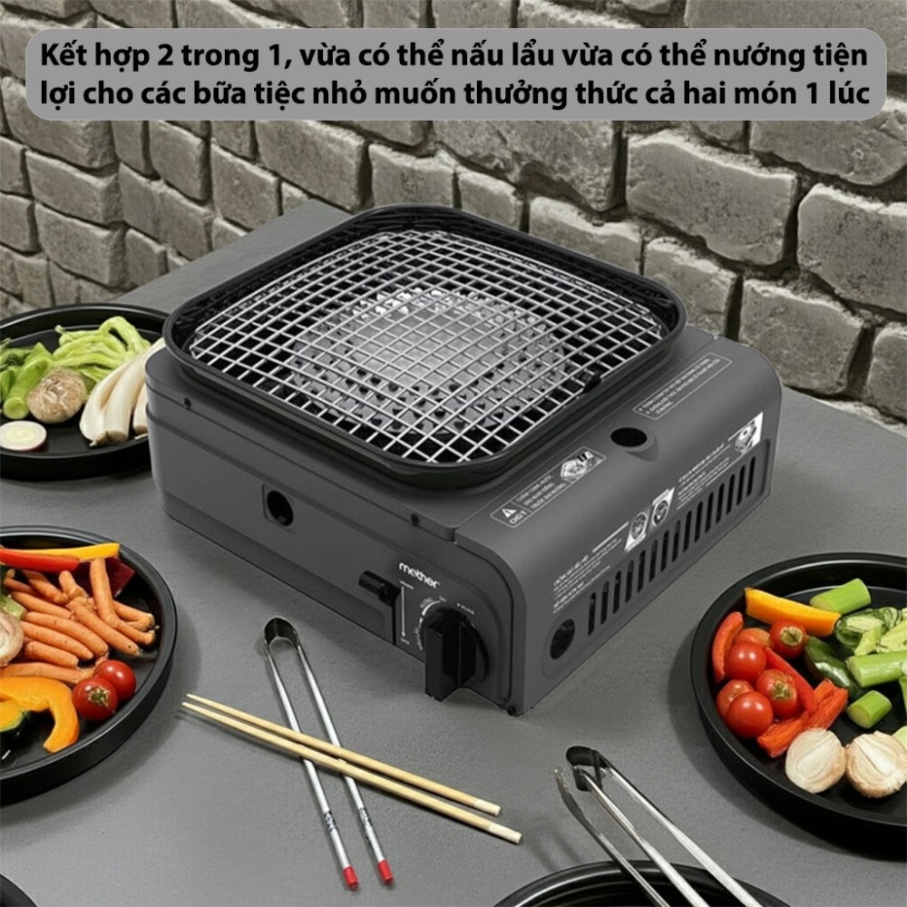 Bếp lẩu nướng gas NaMilux EVS-3 GS-2312PE - Hàng chính hãng