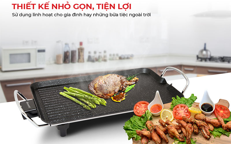 Bếp nướng điện vân đá Baretti BRD462 - Hàng chính hãng