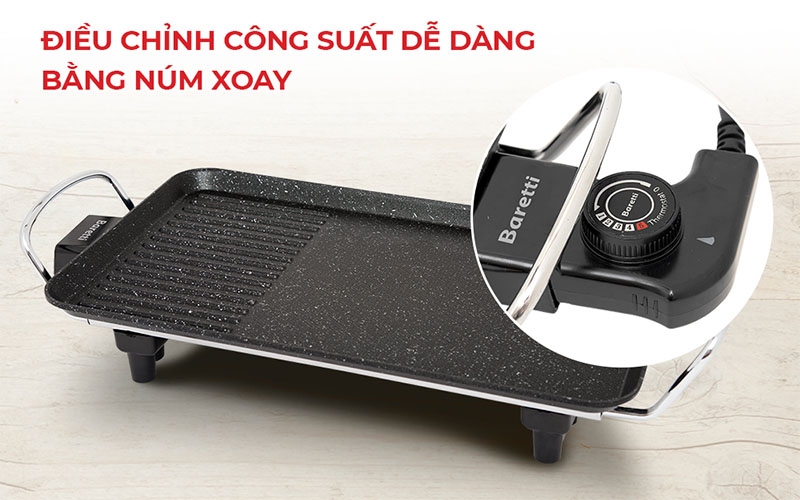 Bếp nướng điện vân đá Baretti BRD462 - Hàng chính hãng