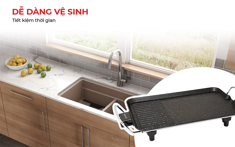Bếp nướng điện vân đá Baretti BRD462 - Hàng chính hãng