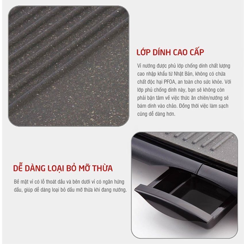 Bếp nướng điện Lock&Lock Electric Grill EJG231 - Hàng chính hãng