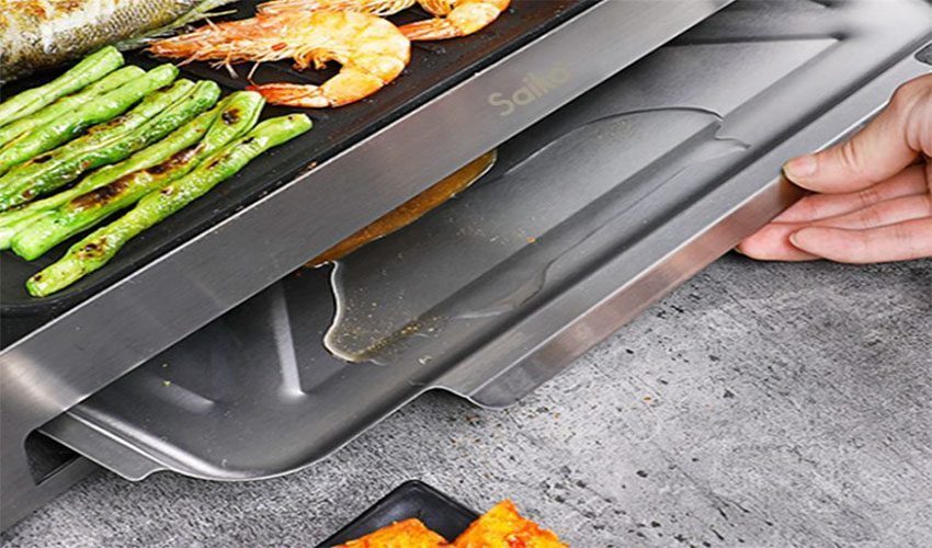 Khay hứng mỡ của Bếp nướng điện Saiko GR-2150T