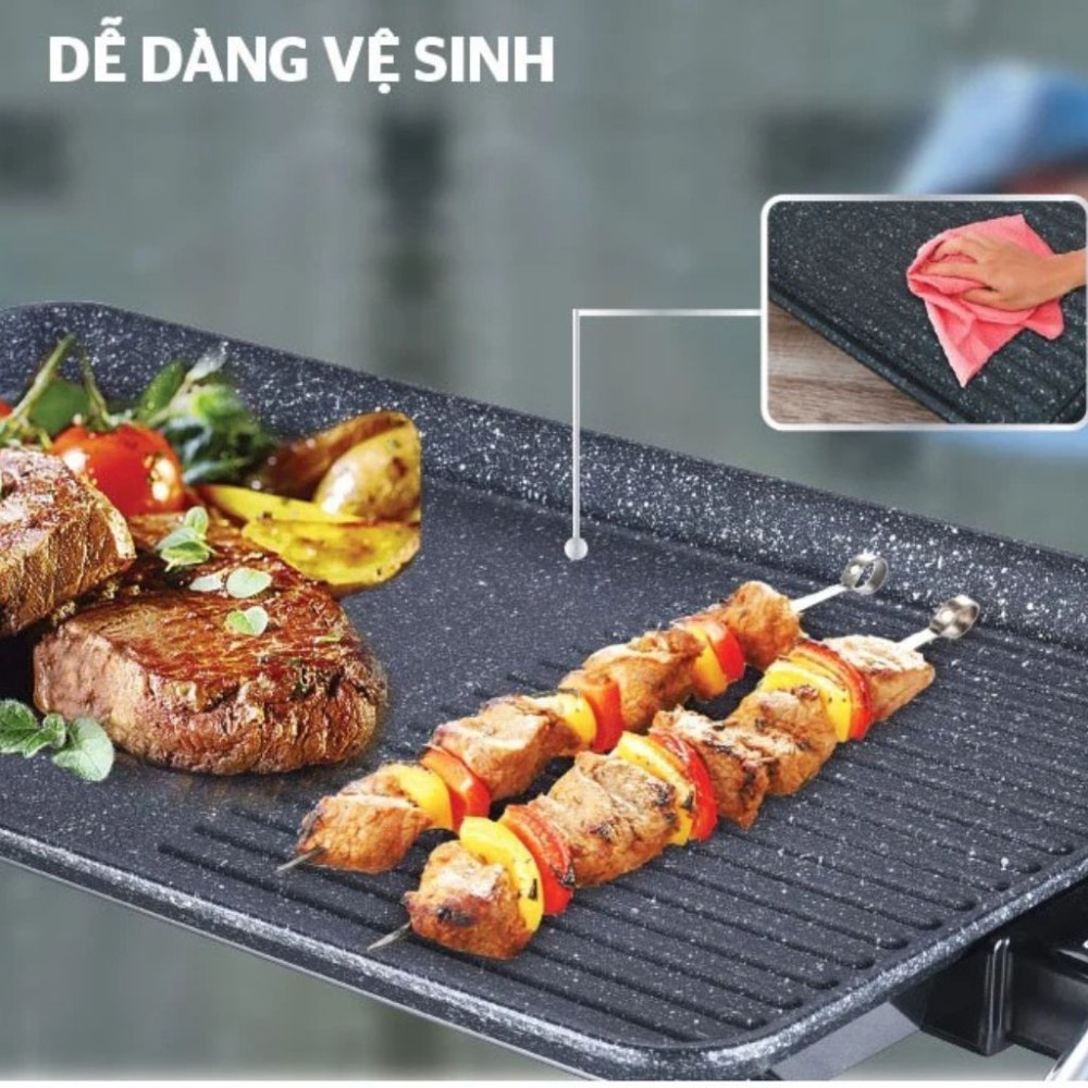 Vỉ nướng hợp kim nhôm phủ chống dính - an toàn sức khỏe và dễ vệ sinh