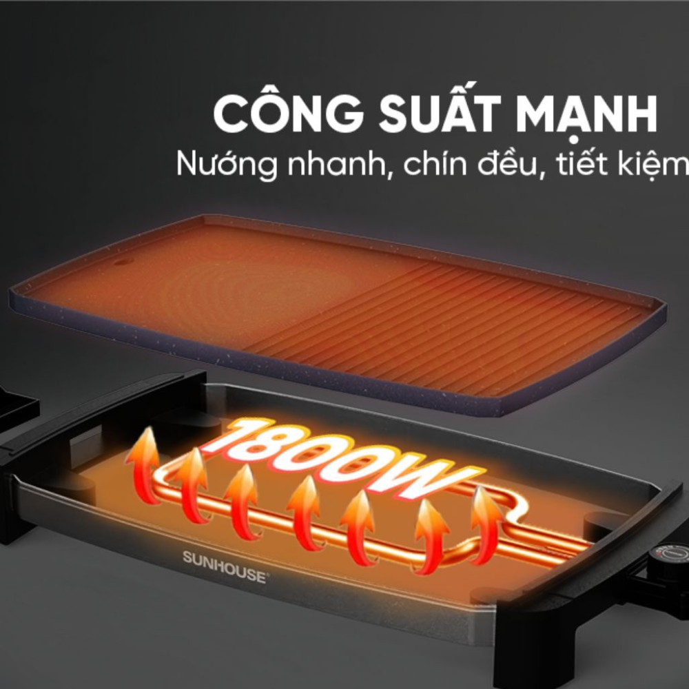 Bếp nướng điện Sunhouse SHD4612 - Hàng chính hãng