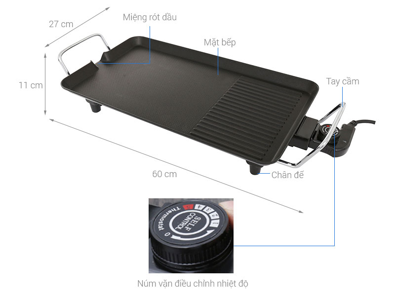 Bếp nướng điện Kangaroo KG699 - Hàng chính hãng