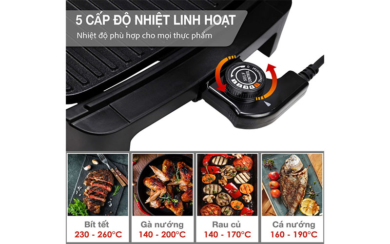 Bếp nướng điện không khói Lebenlang LBG8588 - Hàng chính hãng