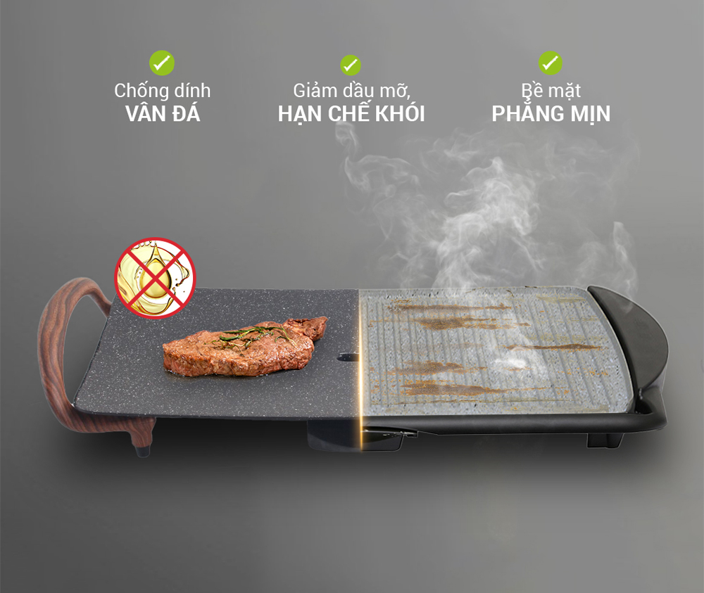 Bếp nướng điện vân đá Nagakawa NAG3103 - Hàng chính hãng