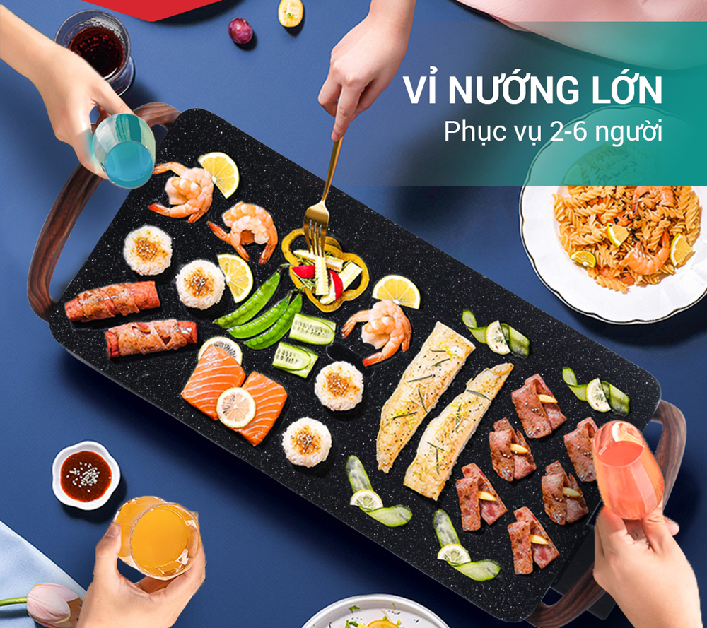 Bếp nướng điện vân đá Nagakawa NAG3103 - Hàng chính hãng