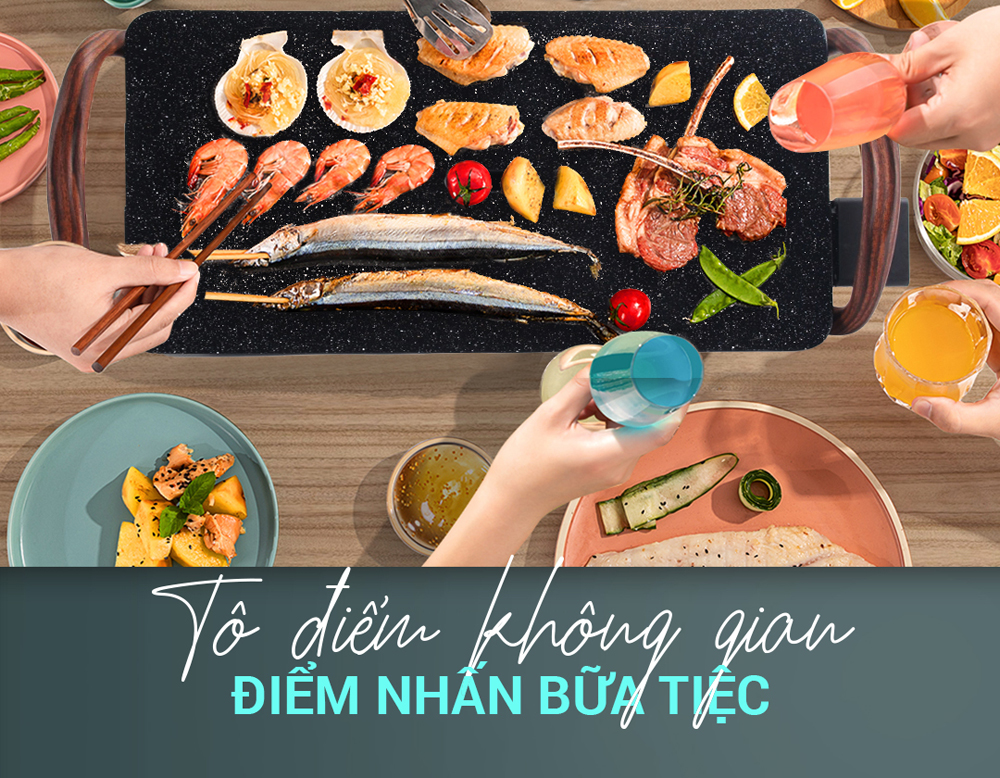 Bếp nướng điện vân đá Nagakawa NAG3103 - Hàng chính hãng