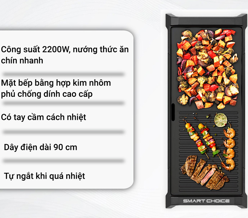 Bếp nướng điện Smart Choice SCG-ND001 - Hàng chính hãng