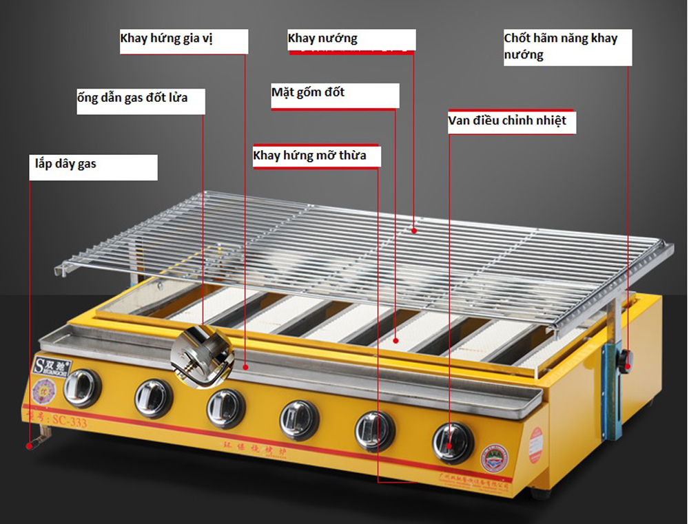 Bếp nướng gas Eton ET-K233 - Hàng chính hãng