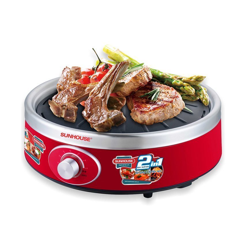 Bếp nướng Hồng ngoại Sunhouse SHD4668 màu đỏ