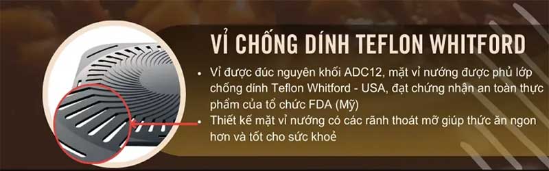 Bếp nướng nấu đa năng Namilux GS2332PE EVS-2 - Hàng chính hãng