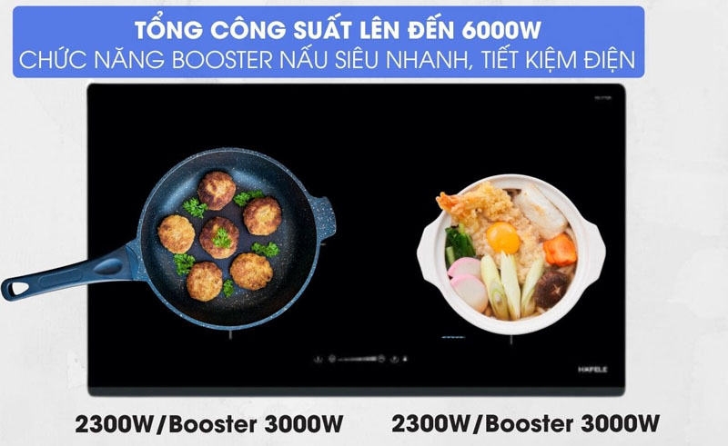 Bếp điện từ 2 vùng nấu Hafele HC-I772D 536.61.645 - Hàng chính hãng