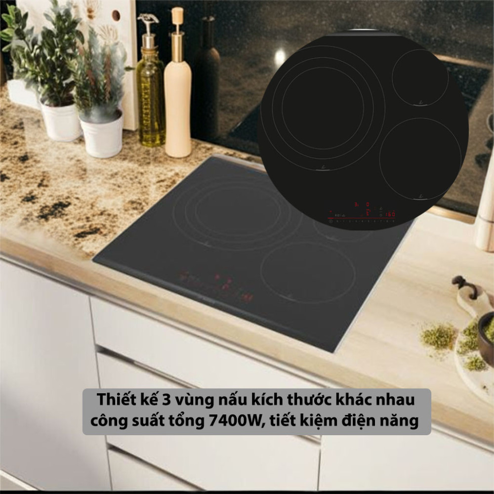 Bếp từ 3 vùng nấu Bosch PID675HC1E - Hàng chính hãng