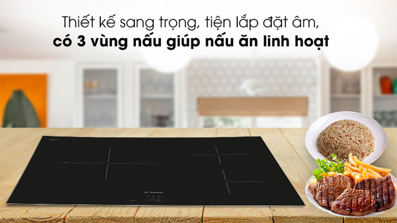 Bếp từ 3 vùng nấu Bosch PUC61KAA5E - Hàng chính hãng