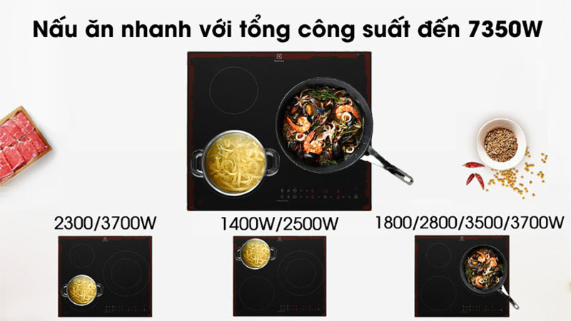 Bếp từ 3 vùng nấu Electrolux LIT60336 - Hàng chính hãng