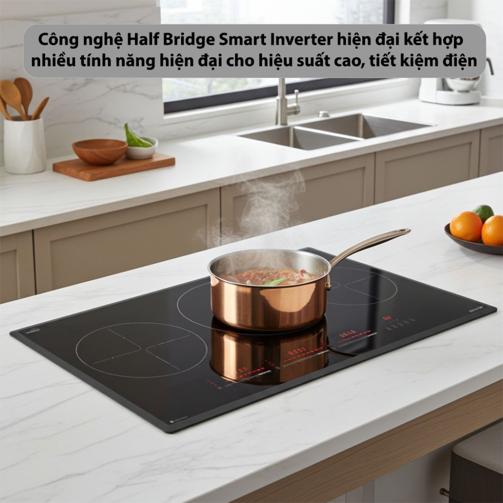 Bếp từ 3 vùng nấu GrandX GX-IH736LUX - Hàng chính hãng