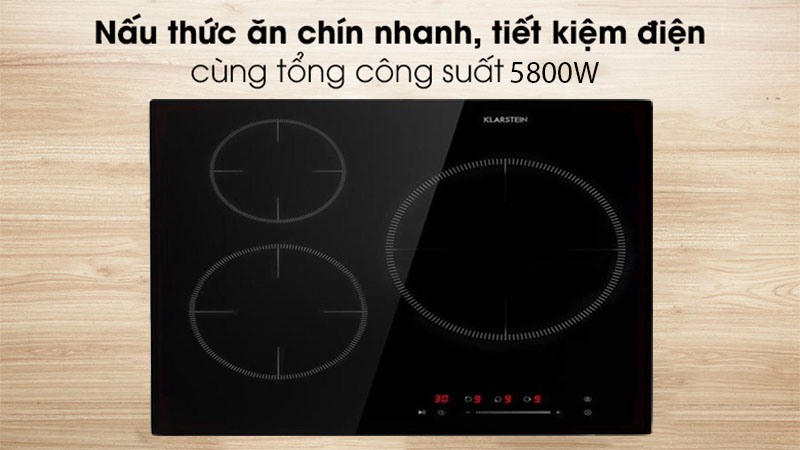 Bếp từ 3 vùng nấu Klarstein Delicatessa - Hàng chính hãng
