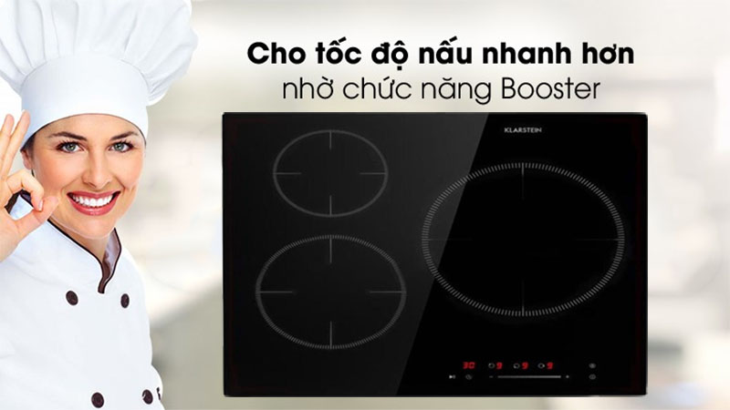 Bếp từ 3 vùng nấu Klarstein Delicatessa - Hàng chính hãng