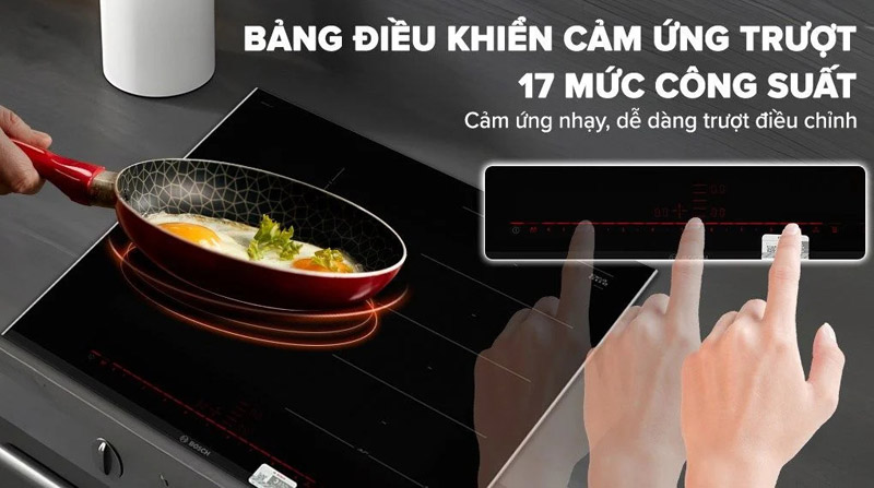 Bếp từ 3 vùng nấu lắp âm Bosch PXJ675DC1E - Hàng chính hãng