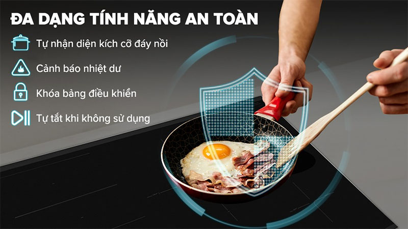 Bếp từ 4 vùng nấu lắp âm Bosch PXE875DC1E - Hàng chính hãng