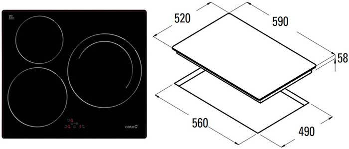 Bếp từ Cata IB 633 X - Hàng chính hãng