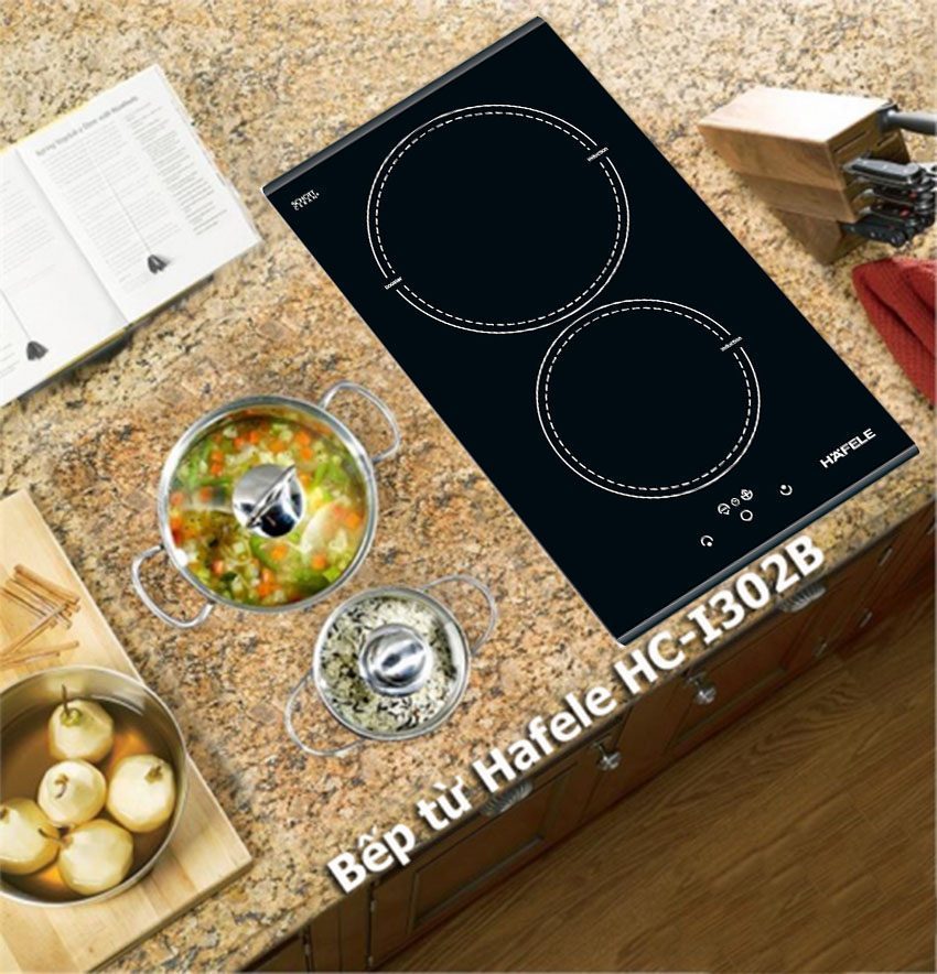 Bếp từ Domino Hafele HC-I302B 536.01.670 có thiết kế lắp âm