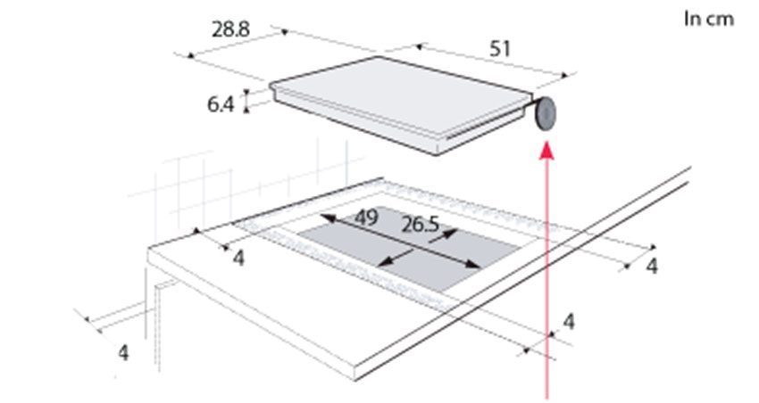 Bếp Domino âm Brandt TI1000B - Hàng chính hãng