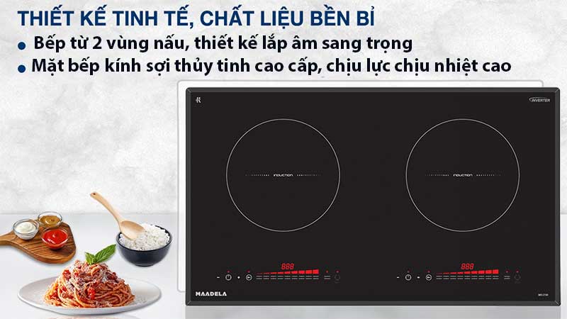 Bếp từ đôi Maadela MD-219I - Hàng chính hãng