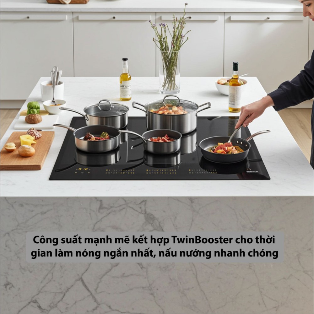 Bếp từ Miele KM 7575 FL - Hàng chính hãng