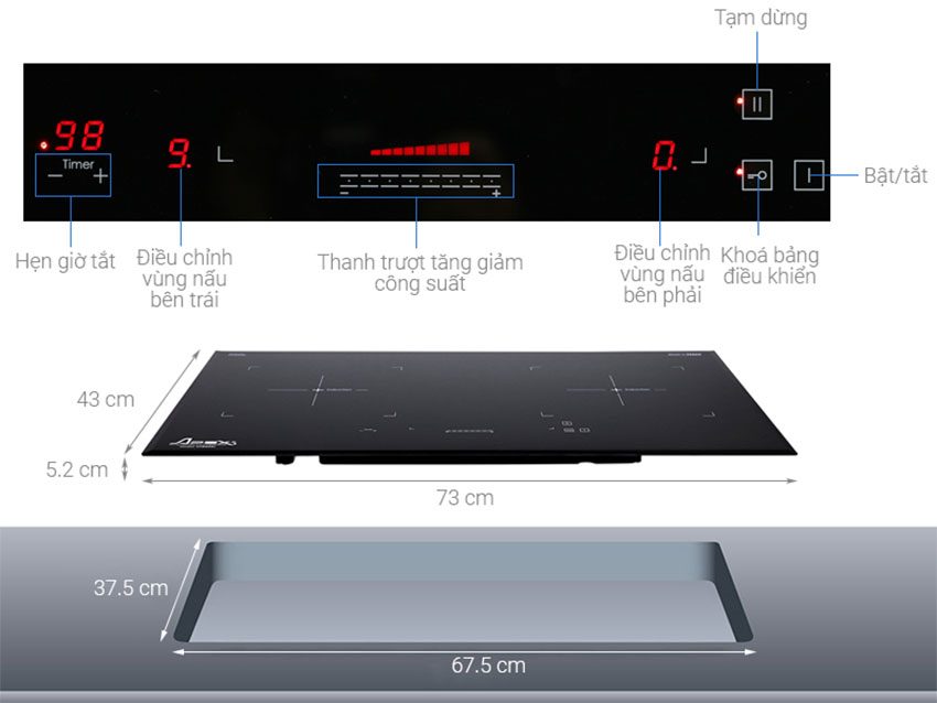 Bếp từ Sunhouse Apex APB 9981 - Hàng chính hãng