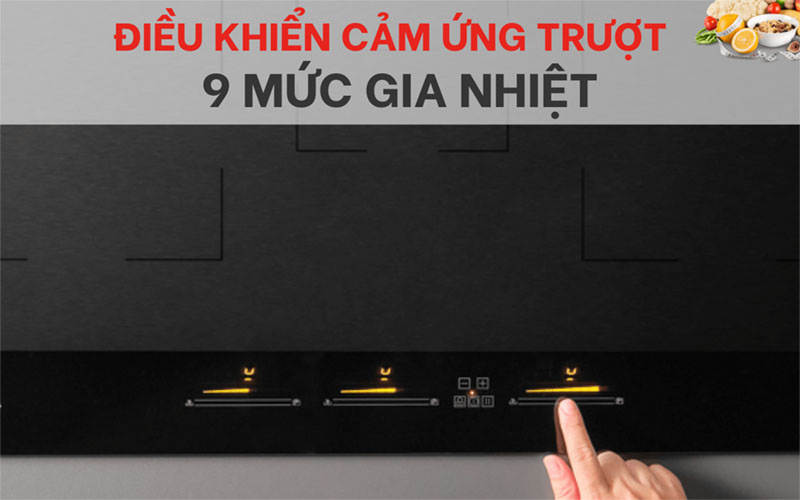 Bếp từ 3 vùng nấu Malloca MH-803 - Hàng chính hãng