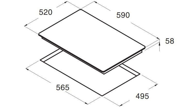 Bếp từ âm kính Cata IB 6304 BK - Hàng chính hãng