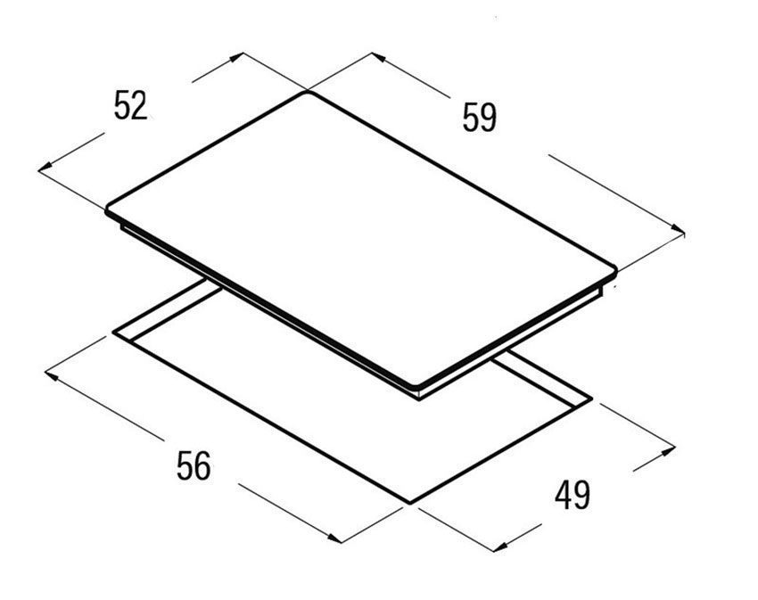 Bếp điện từ âm 3 bếp Cata IB 6021 BK - Hàng chính hãng