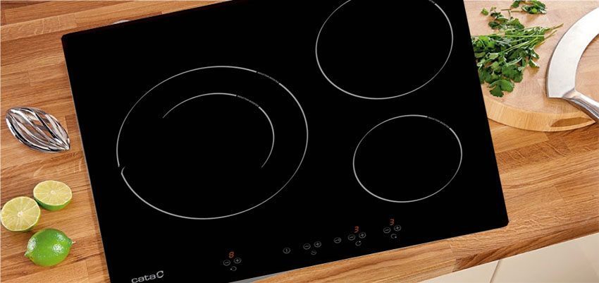 Thiết kế hiện đại, sang trọng của bếp từ ba Cata IB 6203 BK