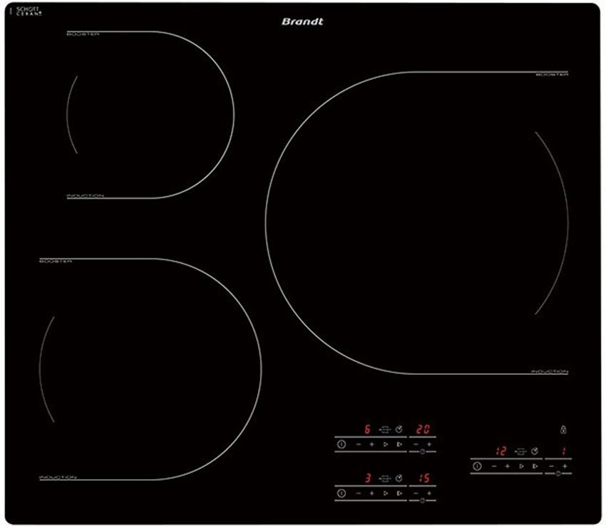 Bếp từ ba âm kính Brandt TI1015B - Hàng chính hãng