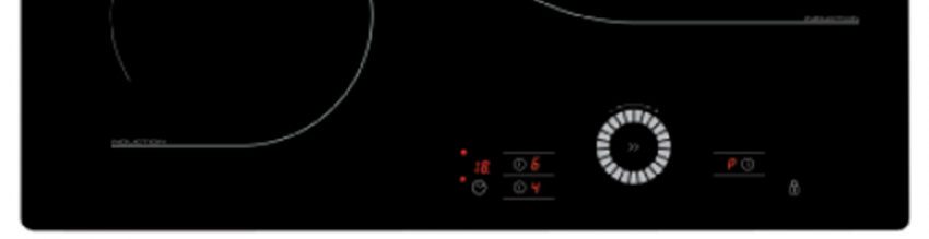 Bảng điều khiển của bếp từ ba âm kính Brandt TI1028B