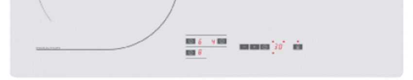 Bảng điều khiển của bếp từ ba âm kính Brandt TI118W