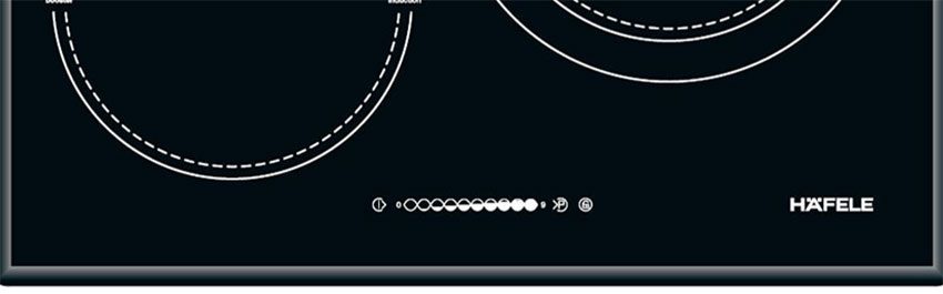 Bảng điều khiển của bếp từ ba âm kính Hafele HC-I603B